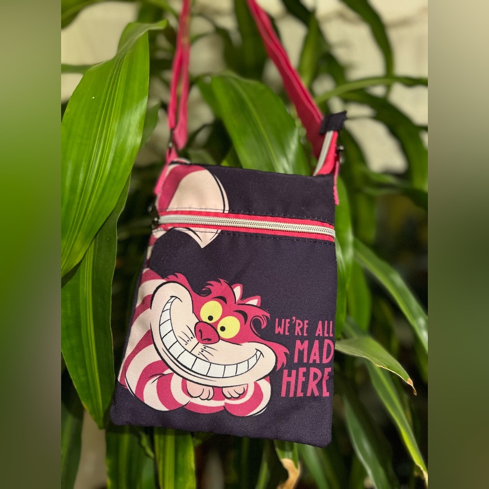 Loungefly Disney “We’re All Mad Here” Cross body purse